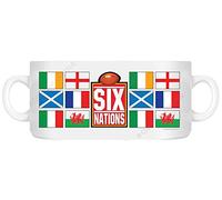 Rugby 6 Nations Gift Mug with Flags of The Nations