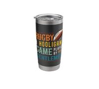 Rugby A Hooligans Game Played by Gentlemen Rugby Player Stainless Steel Insulated Tumbler