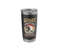 Rugby A Hooligans Game Played by Gentlemen Rugby Player Stainless Steel Insulated Tumbler