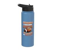Rugby A Hooligans Game Played by Gentlemen Rugby Player Stainless Steel Insulated Water Bottle