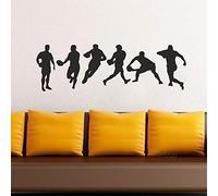 Rugby Action Silhouette Set Wall Stickers Bedroom House Decoration Removable Sport Vinyl Art Decal Mural Boys Kids Room DIY 94x30cm