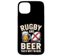 Rugby and Beer Thats Why Im Here English Flag Rugby Fans Try Case for iPhone 15 Plus