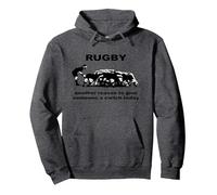 Rugby Another Reason To Give Someone A Cwtch Today Pullover Hoodie, Adult Unisex, Dark Heather Grey, X-Large