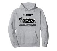 Rugby Another Reason To Give Someone A Cwtch Today Pullover Hoodie, Adult Unisex, Heather Grey, X-Large