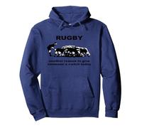 Rugby Another Reason To Give Someone A Cwtch Today Pullover Hoodie, Adult Unisex, Navy Blue, X-Large