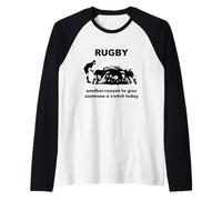 Rugby Another Reason to Give Someone A Cwtch Today Raglan Baseball Tee