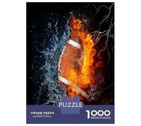 Rugby Ball 1000 Piece Jigsaw Puzzle Paper for Adults Fire and Water Puzzle Game Relaxing Home Gift 38x26cm/1000pcs