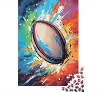 Rugby Ball Motion Jigsaw Puzzles for Adults Interesting Puzzles 1000 Piece Brain Challenge for Adults Gifts 38x26cm/1000pcs