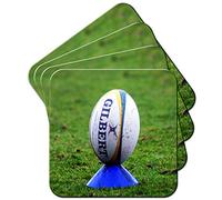 Rugby Ball On Kicking Tee Coaster/Pack of Coasters