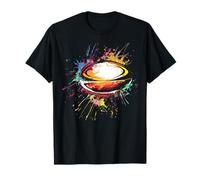 Rugby Ball Splash Art Rugby Colorful T-Shirt
