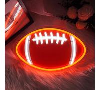 Rugby Ball UV Print Led Neon Light Signs For Wall Decor Premium Acrylic LED Chain USB Powered Bar Sign for Home Bar Garage Bar Shop Pub Bistro Party Man Cave Convenience Stores USB Operated
