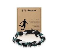 Rugby Basketball Soccer Boxing Volleyball Bracelet for Men Women Sport Themed Gifts for Dad Friend Daughter Son Sister Brother, S, no gemstone