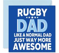 Rugby Birthday Card for Dad - Awesome Dad Sports - Happy Birthday Card for Men, 145mm Male Greeting Cards