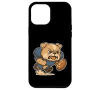 Rugby Bulldog Runner Mascot Cartoon Case for iPhone 12 Pro Max