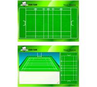 Rugby Coach Tactical Board. Personalised with Name Logo or Club Crest. Double Sided Dry Wipe Board 12 x 8 inches