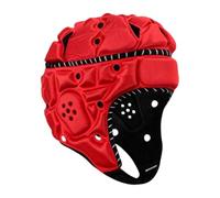 Rugby, Football, Scrum Cap, Anti-collision, Breathable, Adult Size, for Match, Goalkeeper, Baseball, Red