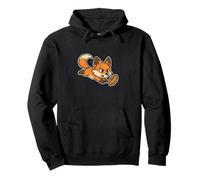 Rugby Fox Dive Cartoon Pullover Hoodie
