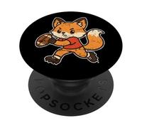 Rugby Fox Run Cartoon Play PopSockets Adhesive PopGrip