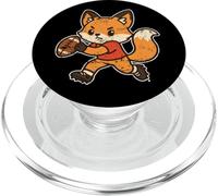 Rugby Fox Run Cartoon Play PopSockets PopGrip for MagSafe