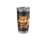 Rugby Fox Run Cartoon Play Stainless Steel Insulated Tumbler
