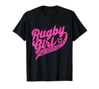 Rugby Girl Rugger Coach Rugby Athlete Player Value Graphic T-Shirt, Men, Black, L