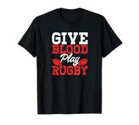 Rugby Give Blood Play Rugby T-Shirt
