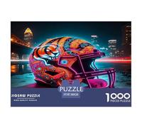 Rugby Helmet 1000 Piece Jigsaw Puzzles for Adults Impossible Birthday Gifts for Women And Man Art Colorful DIY Craft 38x26cm/1000pcs