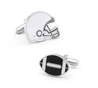 Rugby Helmet Shape Men's Wedding Title Man Cufflinks Cuff Links Wedding Cufflinks for Men