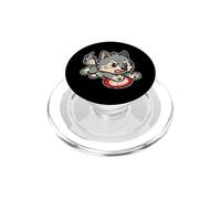 Rugby Husky Dive Cartoon PopSockets PopGrip for MagSafe