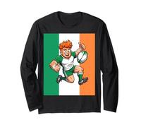 Rugby Leap and A Victorious Thumbs-Pp Long Sleeve T-Shirt
