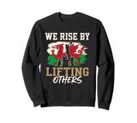 Rugby Lineout with The Wels hFlag Rise by Lifting Others Sweatshirt
