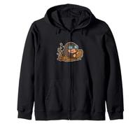 Rugby Mole Mud Cartoon Zip Hoodie