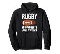 Rugby No Opponents Just Victims Athlete Rugby Player Pullover Hoodie