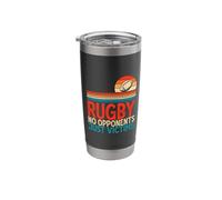 Rugby No Opponents Just Victims - Funny Rugby Player Team Stainless Steel Insulated Tumbler