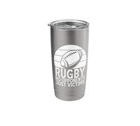 Rugby No Opponents Just Victims - Funny Rugby Player Team Stainless Steel Insulated Tumbler