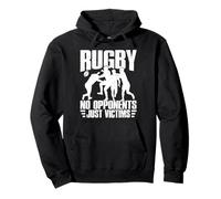 Rugby No Opponents Just Victims Rugby Player Athlete Pullover Hoodie