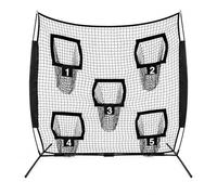 Rugby Passing Practice Net 7 x 7ft With 5 Target Pockets For Indoor And Outdoor Skill Training