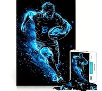 Rugby Player in Motion 1000 Pieces Jigsaw Puzzles for Adults Improve Memory Peaceful Fun Sharp Edge (38x26cm)
