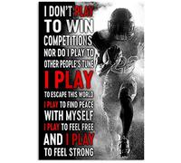 Rugby Players Metal Tin Signs I Don't Play To Win Competitions Posters Rugby Club Inspirational Plaque Decoration Home Room Man Cave Wall Decor 8x12 Inches