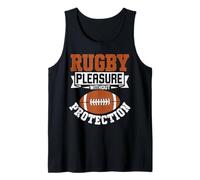 Rugby Pleasure Without Protection Rugby Player Athlete Tank Top