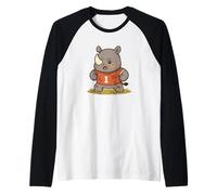 Rugby Rhino Player Jersey 1 Raglan Baseball Tee