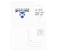 Rugby Scotland Run Art Deco Fashion Postcard Card Important Person Anniversary