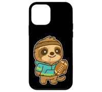 Rugby Sloth With Ball Cartoon Case for iPhone 12 mini