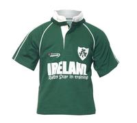 Rugby Star Babies Rugby Shirt, Green, 6-12 Months