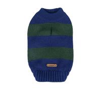 Rugby Stripe Knitwear Navy L Winter Sweater for Dog