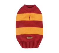 Rugby Stripe Knitwear Wine Red XL Winter Sweater for Dog
