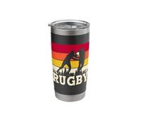 Rugby Sunset Vintage Retro Stainless Steel Insulated Tumbler