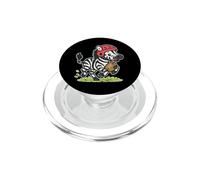 Rugby Zebra With Scrum Cap Run PopSockets PopGrip for MagSafe