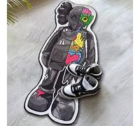 Rugendary Popular Unique Design Hypebeast Rug - Decorative Non-Slip Shaped Carpet for Sneakerhead and Street Art Lovers - Home Decor Mat (Ultra Soft Quality, 1.3x3 ft.)