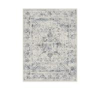 RUGGABLE Sarrah Washable Rug - Perfect Vintage Area Rug for Living Room Bedroom Kitchen - Pet & Child Friendly - Non-Toxic - Stain Resistant - Blue Quartz 275cm x 365cm (Standard Pad)